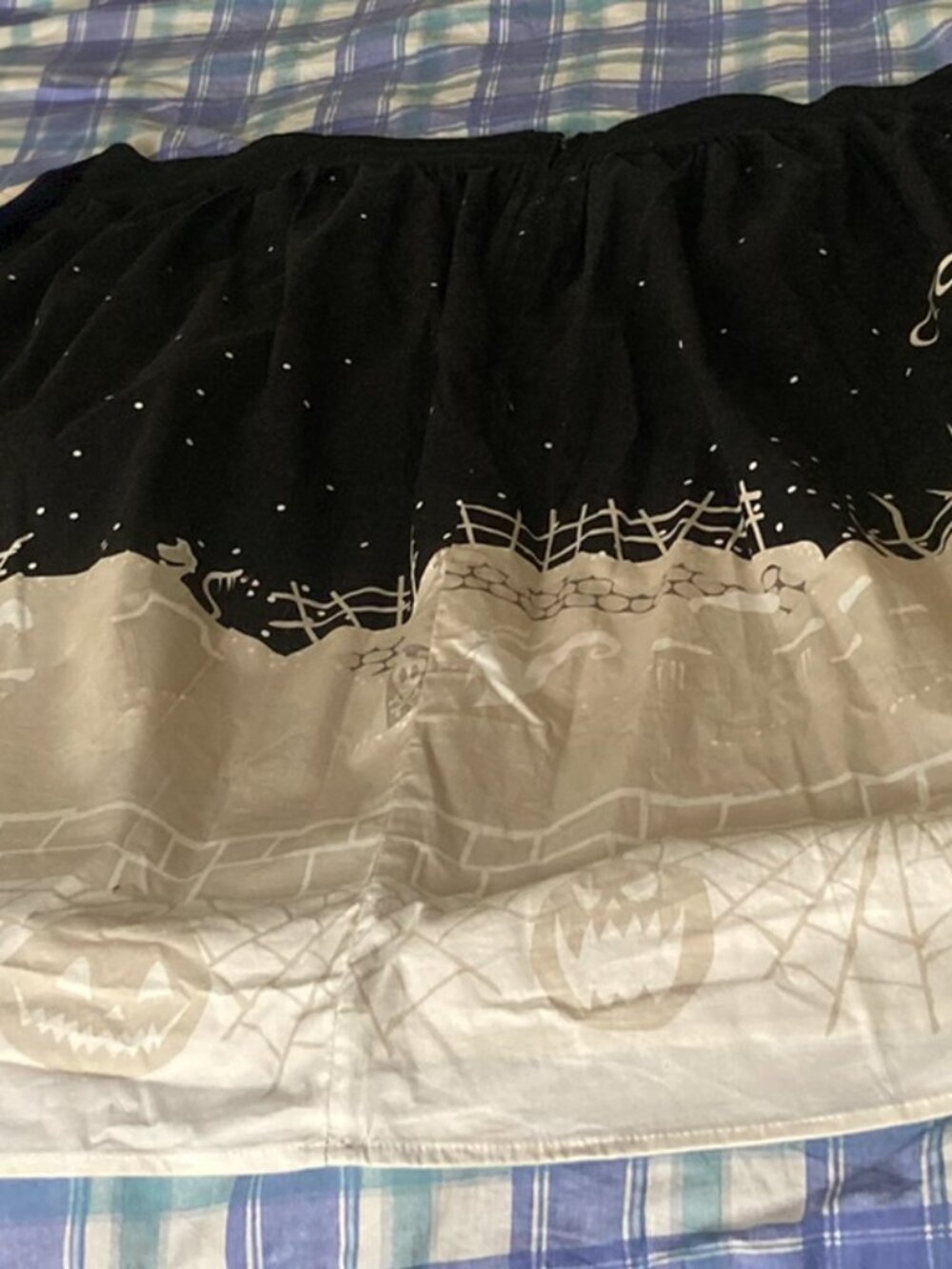 Disney Nightmare Before Christmas Jack & Sally Spiral Hill Skirt Size 24 Plus Si - Picture 2 of 4